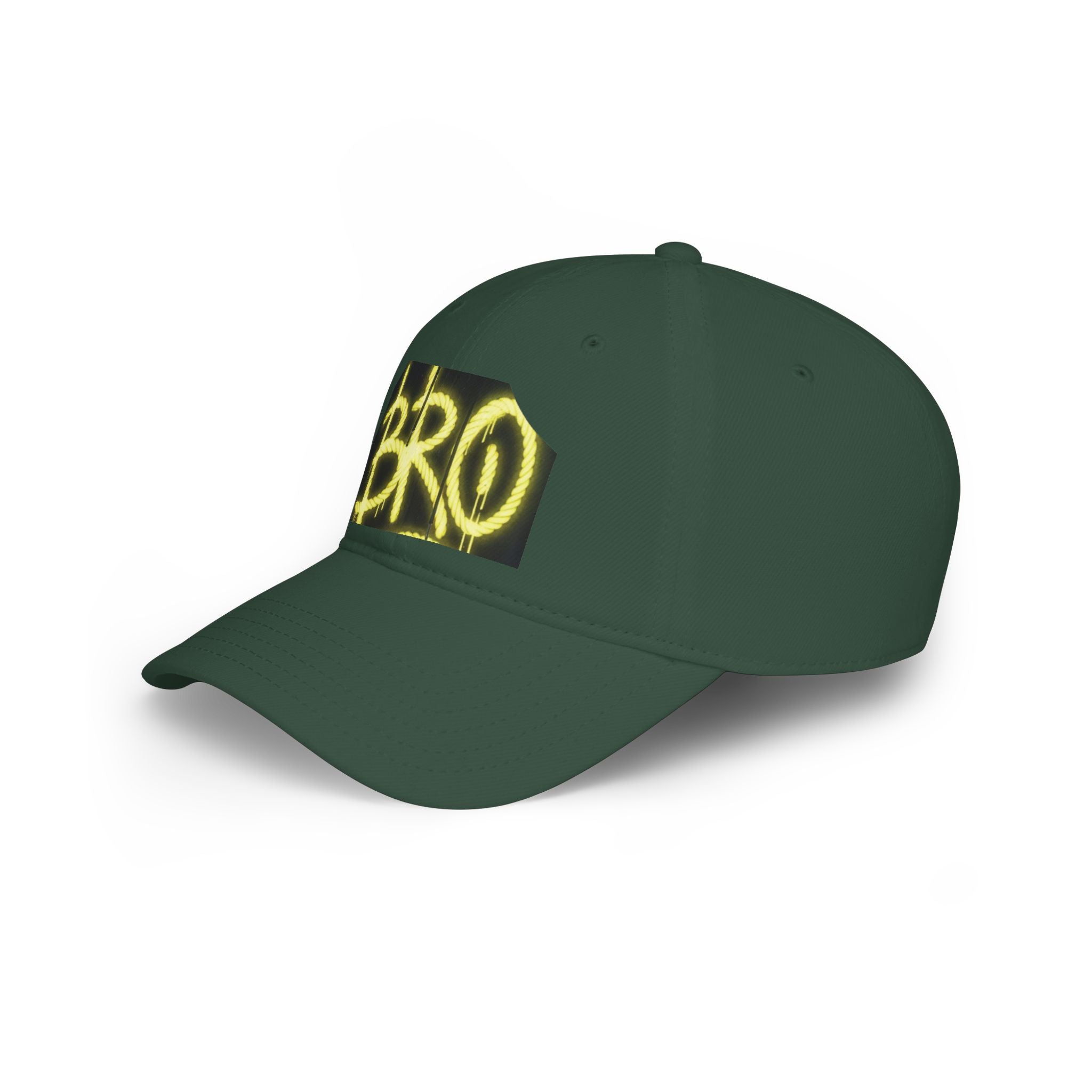 Bro Graffiti Low Profile Baseball Cap — Streetwear Spray-Paint Logo Hat
