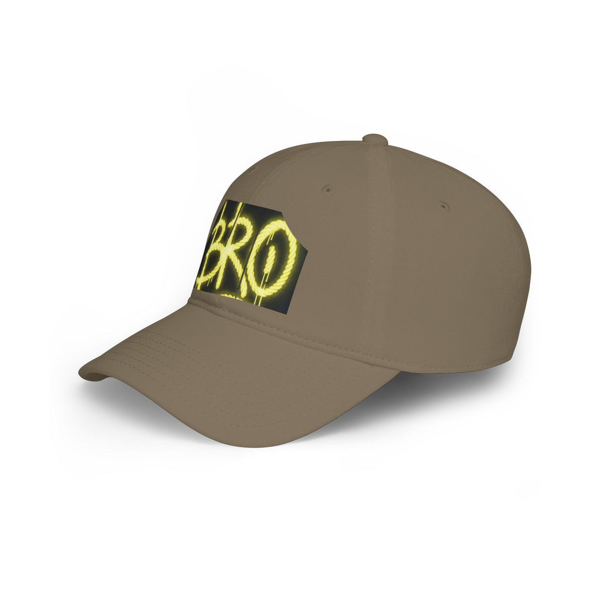 Bro Graffiti Low Profile Baseball Cap — Streetwear Spray-Paint Logo Hat