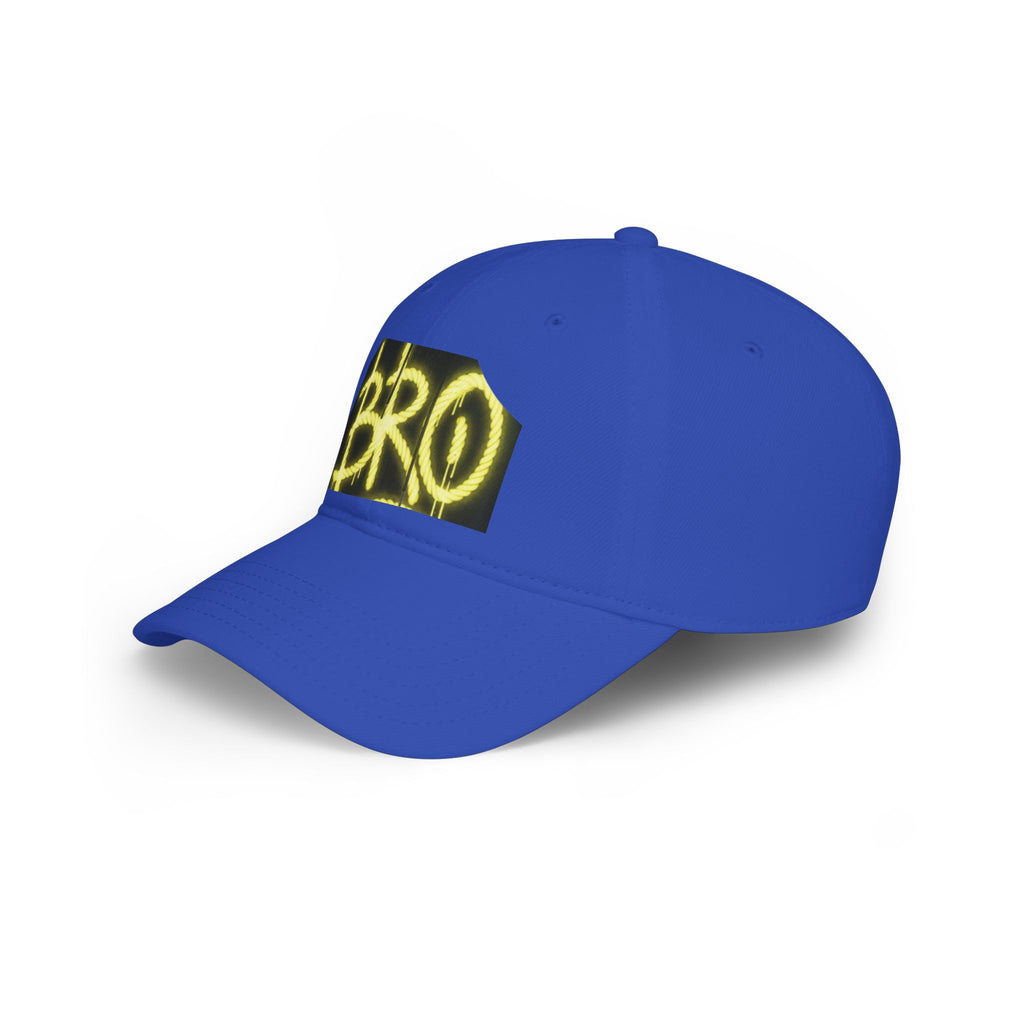 Bro Graffiti Low Profile Baseball Cap — Streetwear Spray-Paint Logo Hat