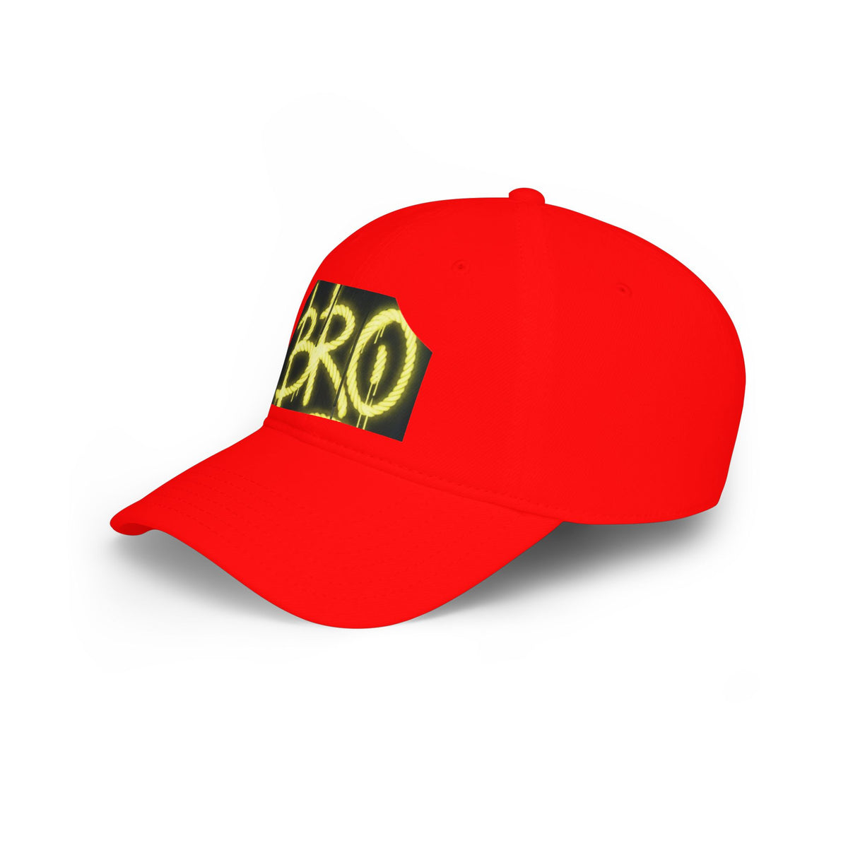 Bro Graffiti Low Profile Baseball Cap — Streetwear Spray-Paint Logo Hat