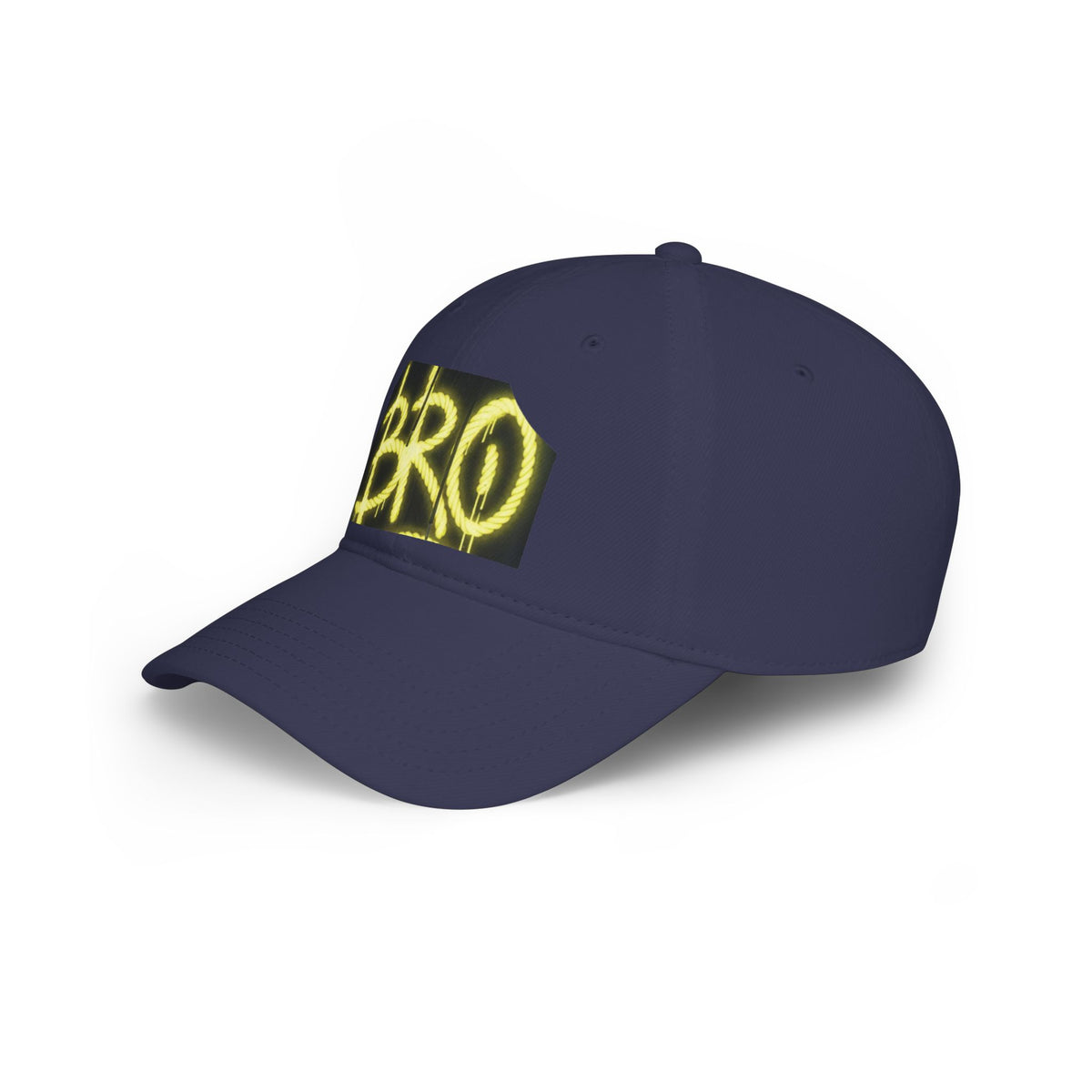 Bro Graffiti Low Profile Baseball Cap — Streetwear Spray-Paint Logo Hat