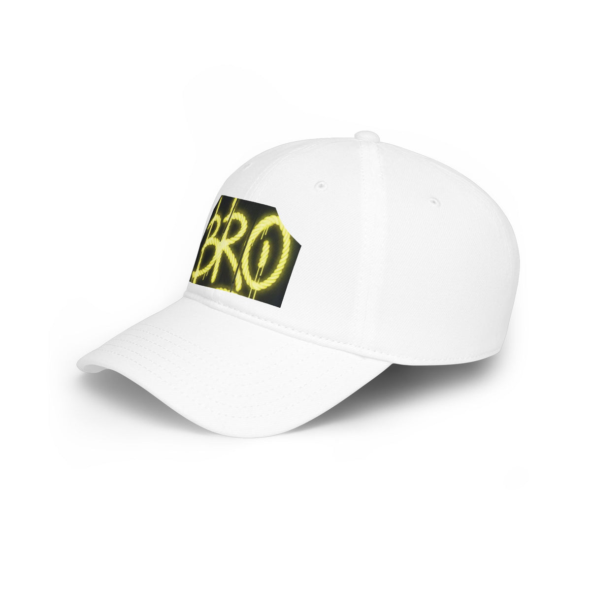 Bro Graffiti Low Profile Baseball Cap — Streetwear Spray-Paint Logo Hat